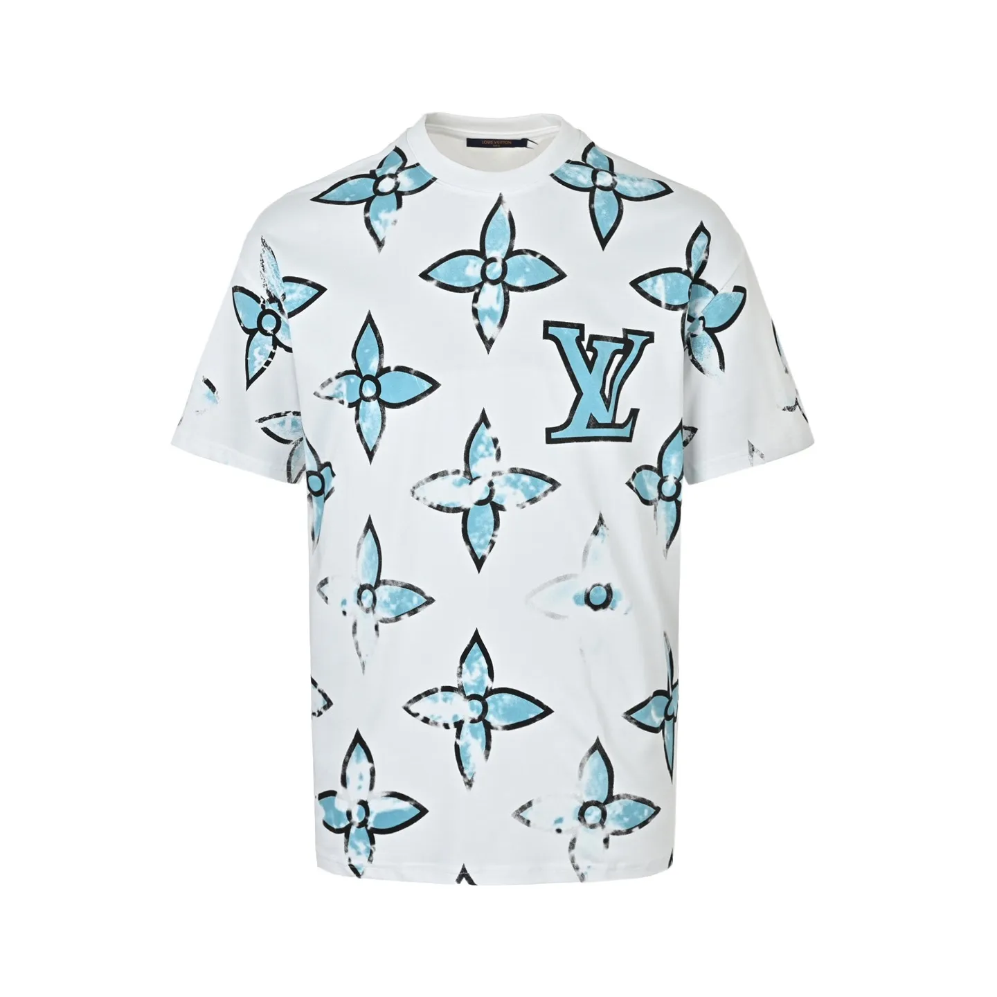 Louis Vuitton/Louis Vuitton all-over mottled presbyopia printed short-sleeves